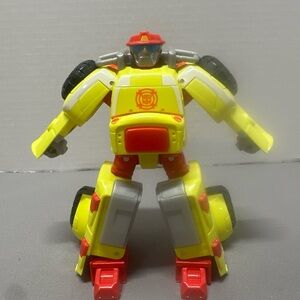 TRANSFORMERS RESCUE BOTS PlaySkool Heroes HEATWAVE THE FIRE-BOT FIGURE